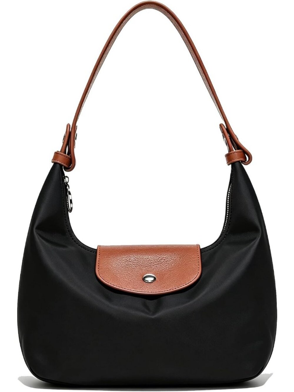 Stylish Mini Nylon Crossbody Bag for Women | Crescent Hobo Shoulder Handbag